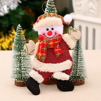 Yeni Yıl 2021 Sıcak Noel Noel Baba Kardan Adam Bebek Noel Ağacı Süsleme Doğum Noel Dekor Noel Dekorasyon Ev için Çocuk Hediye