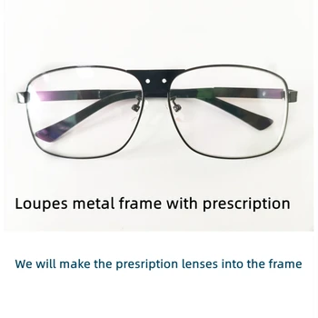 Metal Çerçeve Flip-up Loupes Özel Reçete Lensler Düzeltmek için Miyopi Presbiyopi Astigmatizma Ücretsiz Kargo