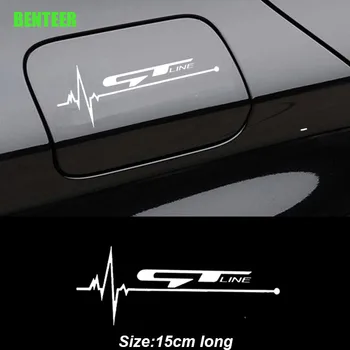 1 adet GT GTLine Araba Deposu Kapağı Sticker Kia Rioxline Sportage R Stinger Venga Ceed Soul Rio Sorento Soul Picanto Sabah Stonic