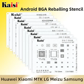 Kaisi BGA Reballing Stencil Kiti Seti IC Güç Çip İçin HUAWEİ XİAOMİ OPPO Meizu LG Samsung MTK Yüksek Kaliteli Lehim Şablon 1