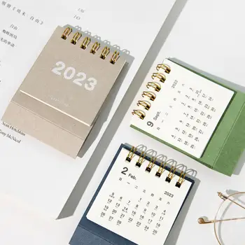 2023 Mini Masaüstü Kağıt Takvim Çift Günlük Zamanlayıcı masaüstü masa takvimi süsler Masa Planlayıcısı Yıllık Gündem Organizatör Masası