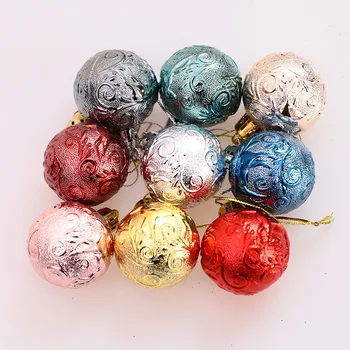 12 adet/kutu Noel Top süsler Renkli Noel Ağacı top dekorasyon Noel Ağacı Süsler Hediyeler için yılbaşı dekoru Topları