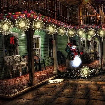 Noel Süsler Havai Fişek ışıkları Açık Asılı Karahindiba Peri İşık Noel Süslemeleri Ev için 2022 Yeni Yıl Navidad