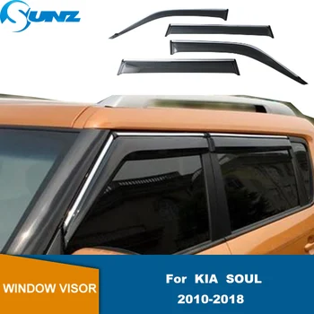Yan Pencere Saptırıcı Kia Soul 2010 İçin 2011 2012 2013 2016 2017 2018 Pencere Visor Havalandırma Gölge Güneş Yağmur Saptırıcı