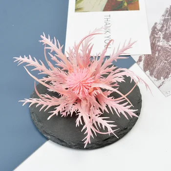 5 Adet Yapay Aksaklık Bitki Sahte Deniz Kestanesi Sahte Çiçekler Kafa DIY Zanaat Şapkalar Çiçek Dekor Düğün Ev Partisi Dekorasyon İçin