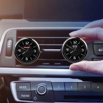 Araba Saat Aydınlık Mini Mekanik Kuvars Saatler Araba İç Aksesuarları Volkswagen Passat için B8 B7 B5 Cc Vw Golf 7 4 6 Gtı Mk7