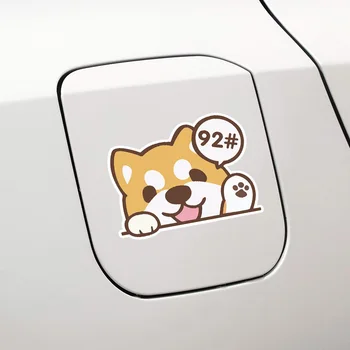 1 Adet Araba yakıt depo kapağı Kapağı Araba Sticker No. 92 No. 95 Karikatür Hayvan Sevimli Sticker Kapak Çizikler Blok Toshiba Lnu Etiket