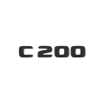 4 adet w206 C200 seti amblemi ön ızgara yıldız logosu arka turnk logosu c200 4matıc harfler