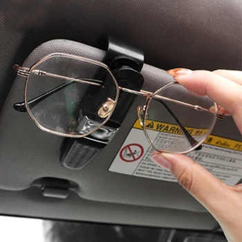 Araba Gözlük Durumda Gözlük Çerçeve Karbon Fiber Güneş Gözlüğü Klip Cadillac Escalade Cts Sevilla Eldora Xt4 Ct4 Ct5 Aksesuarları