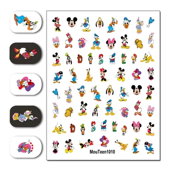 Disney Sıcak Mouteen1018 Geyik Bambi Su Tırnak Sticker Tırnak Su Sticker Nail Art Sticker Çıkartması Sanat Dekorasyon 5