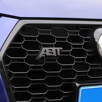 Krom / Siyah Harfler Amblemi ABT Araba Styling Çamurluk Yan Rozeti Arka Bagaj Boot logo çıkartması VW Audi için Q3 Q5 Q7 A3 A4 A5 A6