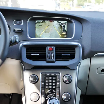 Volvo için V40 2012~2019 Orijinal Ekran HD Balıkgözü Ultra Geniş Açı Araba Ön Dikiz Back Up Ters Kamera ve Video Dekoder
