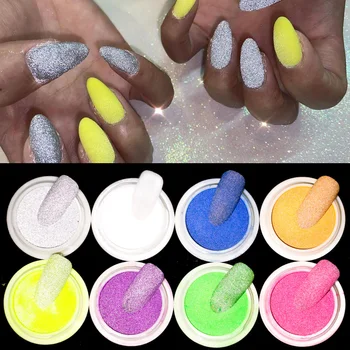8 Adet Tırnak Yansıtıcı Toz Glitter Toz Tırnak Tozu Yansıtıcı Tırnak Tozu 8 Renkler Nail Art Manikür Başlangıç Kiti Pigment Tozu