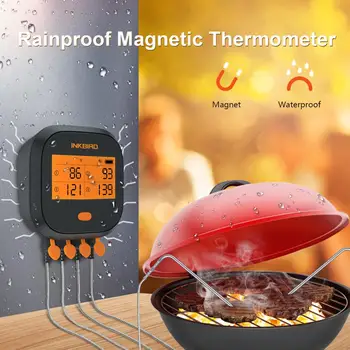Inkbird BARBEKÜ Renkli Et Probu Gıda Sınıfı Anma BARBEKÜ Dijital Termometre Ev Pişirme Et Sensörü sadece IBBQ-4T WIFI