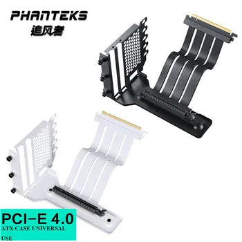 Phanteks V-GPUKT Grafik Kartı Değiştirmek Braketi Seti, PCI-E 4.0x16, 220mm 90 ° Açılı Dikey Kablo, destek ATX PC Kasa Evrensel Kullanım