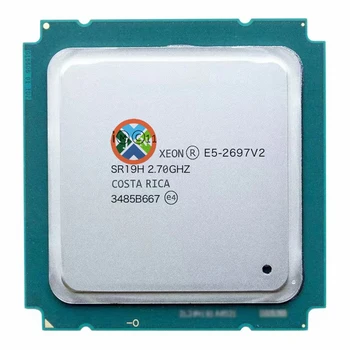 Orijinal xeon e5 2697 v2 2.7 GHz 30 M QPI 8GT / s LGA 2011 SR19H C2 E5-2697 v2 CPU İşlemci 100 % normal çalışma LGA2011 CPU