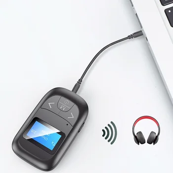 Kablosuz Bluetooth 5.0 beş-in-one Bluetooth adaptörü alıcı verici dahili gürültü azaltma ücretsiz sürücü HİFİ ses kalitesi