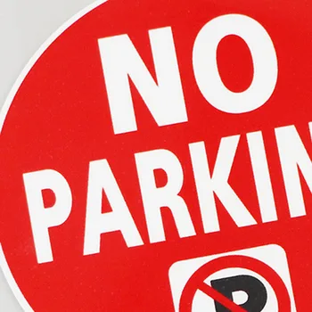 Kişilik Özelleştirme Uyarı Park İşareti Yok Araba Sticker PVC Çıkartması 12.2 CM×12.2 CM
