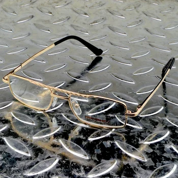 Doğal Kristal Çok Kaplamalı Lens Tam Jant Nikel Alaşımlı Lüks Erkek Kadın okuma gözlüğü +0.75 +1 +1.25 +1.5 +1.75 +4'e kadar