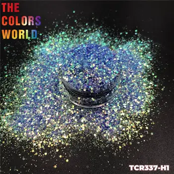 TCT-302 Mix Tıknaz Yanardöner Tırnak Glitter Nail Art Dekorasyon Vücut Glitter Makyaj Festivali İşi DIY Aksesuar Parti Supplie 1
