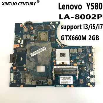 QIWY4 LA - 8002P Lenovo Y580 Laptop anakart GTX660M 2GB GPU HM76 desteği ı3 / ı5 / ı7 CPU DDR3 %100 % test çalışma 1