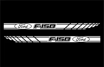 FORD F150-2pcs yan Şerit vücut çıkartması vinil grafik sticker logo yüksek kalite !