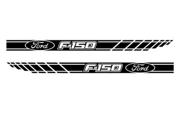 FORD F150-2pcs yan Şerit vücut çıkartması vinil grafik sticker logo yüksek kalite ! 3