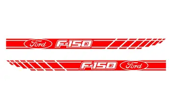 FORD F150-2pcs yan Şerit vücut çıkartması vinil grafik sticker logo yüksek kalite ! 5