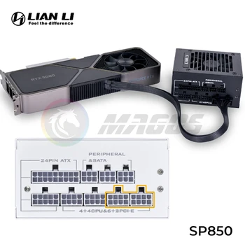 Lıan Lı SFX PSU Tamamen Modüler Anma 850W PCIe 5.0 Grafik Kartları Hazır %93.53 SP850 1