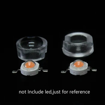 13mm LED IR Mini Lens 15 30 45 60 90 100 Derece Entegre Tutucu, 1W 3W 5W Sentetik LED Güç Lensler Reflektör Kolimatör