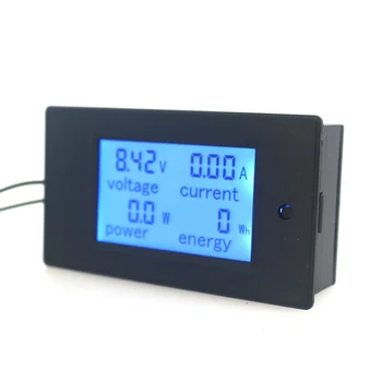 DC 6.5 ~ 100V 0 ~ 20A Dijital LCD Volt AMP Voltmetre Ampermetre güç enerji ölçer modülü gösterir V A W Wh