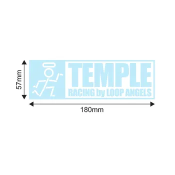 Tapınak Yarış Döngü Melekler JDM Yağ Kaygan Araba Sticker-Japon Kanji Kanjozoku Touge