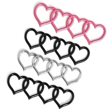 Aşk Kalp Çıkartmalar Arka Trunk Rozeti Amblemi çıkartma için Yedek A4 A3 A5 A6 A6L B6 B8 c6 c7 araba logosu Çıkartması Kuyruk Etiketi