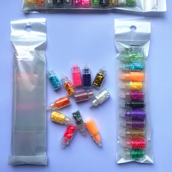12 Renkler cam peri toz şişeleri opalescent glitter konfeti Glitter Pul Konfeti Madeni Pul Glitter Paketi Sallamak 0