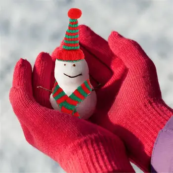 10 adet Mini Noel baba şapkaları Eşarp Noel şarap şişe kapağı DIY Zanaat Malzemeleri Minyatür Noel Süslemeleri Ev Dükkanı İçin 4