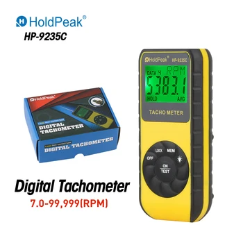 HoldPeak Lazer Takometre Hız Ölçer Dijital Takometre RPM Otomatik Takometre temassız 7.0-99,999 rpm 2