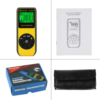 HoldPeak Lazer Takometre Hız Ölçer Dijital Takometre RPM Otomatik Takometre temassız 7.0-99,999 rpm 4