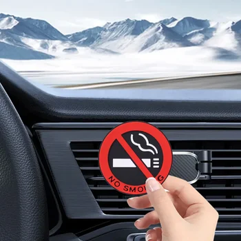 SİGARA İÇİLMEZ Etiket İşareti Araba Styling Çıkartmaları Evrensel Taksi Hava Çıkış Kapısı Sigara İçilmez İşareti Su Geçirmez Çıkartmalar Oto Dekorasyon
