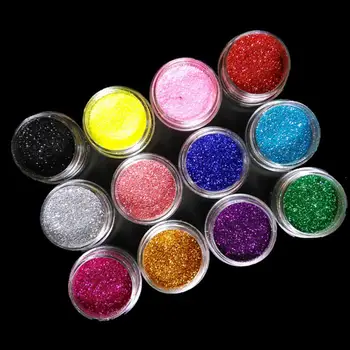 12 Adet Neon pigment tozu Floresan Tırnak Glitter Seti Parlak Ombre Krom Toz DIY Jel Lehçe Manikür Çivi Sanat Dekorasyon İçin