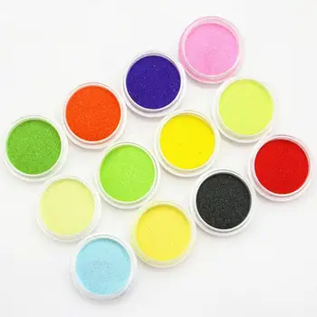 12 Adet Neon pigment tozu Floresan Tırnak Glitter Seti Parlak Ombre Krom Toz DIY Jel Lehçe Manikür Çivi Sanat Dekorasyon İçin 2