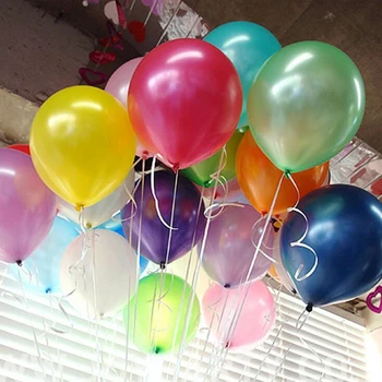 10/20/30 adet Doğum Günü Balonları 1.5 g 10 inç Lateks Balonlar Pembe Top Mavi Altın Düğün Parti Süslemeleri Bebek Duş Hava Balonlar