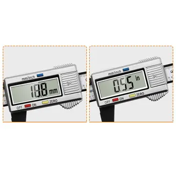 0-150mm Kaliperleri LCD Elektronik Dijital Sürmeli Kaliperleri Kart Cetvel Mikrometre ölçme aracı Derinlik Pitch Ölçüm Aletleri
