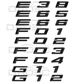 Araba ABS Mektup Logosu Rozeti Amblem Sticker BMW 7 Serisi İçin E38 E65 E66 F01 F02 F03 F04 G11 G12 730i 730d 735i 740i 740d 750i 760i