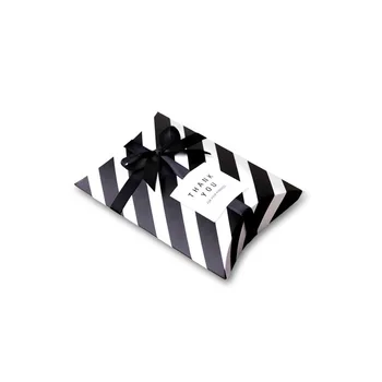 50 Adet Siyah ve Beyaz şeker kutusu seti Mermer Kağıt hediye çantası ,Parti Favor Hediye Kutusu, Müslüman İslam Parti Malzemeleri Çantası 4