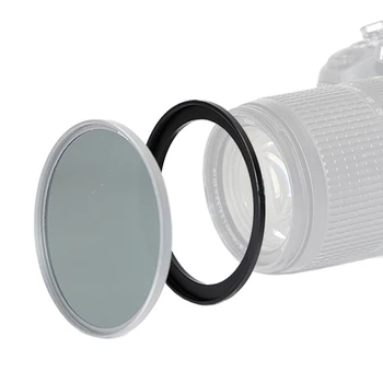 49mm-37mm 49-37mm 49 ila 37 Adım aşağı Lens Filtresi Metal Halka Adaptörü Siyah