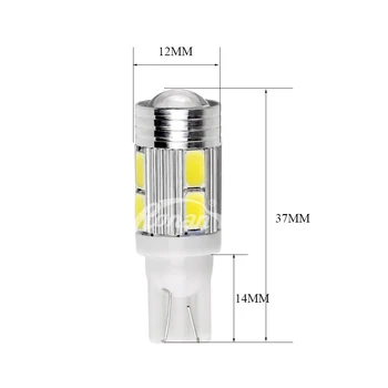 Ronan W5W T10 5630 10SMD LED park lambası araba farı için