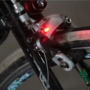 Bisiklet ışık bisiklet su geçirmez Nano bisiklet fren kırmızı led ışık Mini güvenli gösterge ışığı bisiklet aksesuarları