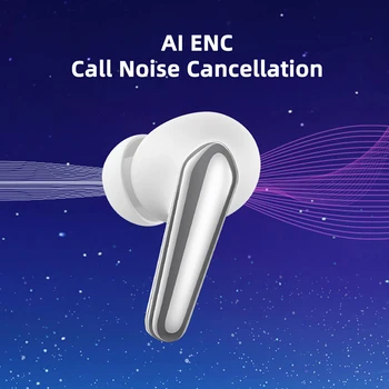 Realme için Tomurcukları Hava 3 Neo Kulaklık 30 Saat Kullanım Süresi Bluetooth 5.2 AI ENC Çağrı Gürültü İptal Gecikme IPX5 Su Geçirmez Cep Telefonu 4