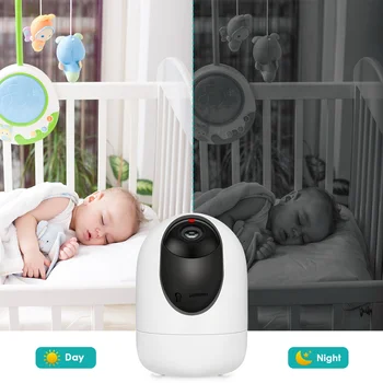 3MP HD Ses Kablosuz bebek izleme monitörü Akıllı Ev Gözetim WiFi Kamera Otomatik izleme İnsansı Algılama IP kamera IR Gece Görüş