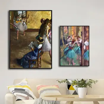 Ev Dekor Tuval Boyama Baskılar Resimleri Fransız Edgar Degas Bale Dancer Duvar ArtNordic Tarzı Modüler Poster Oturma Odası Için